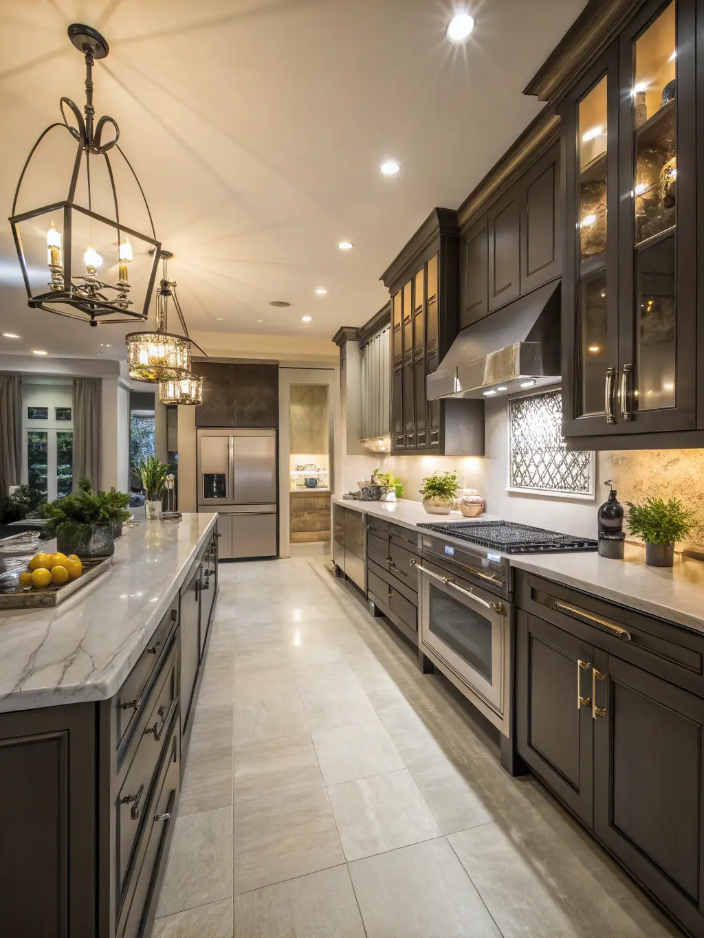 An image showing a dated kitchen virtually renovated with modern appliances and finishes, demonstrating the potential of virtual renovation to attract buyers.